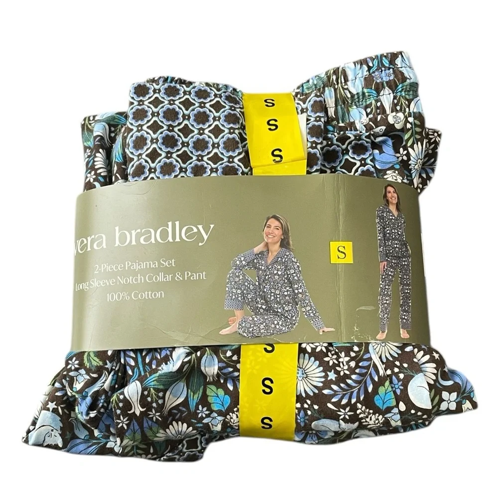Vera Bradley Floral Cotton Pajama Set - Picture 1 of 3